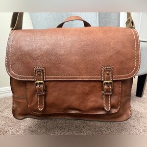Patricia Nash Brown Leather Messenger Bag